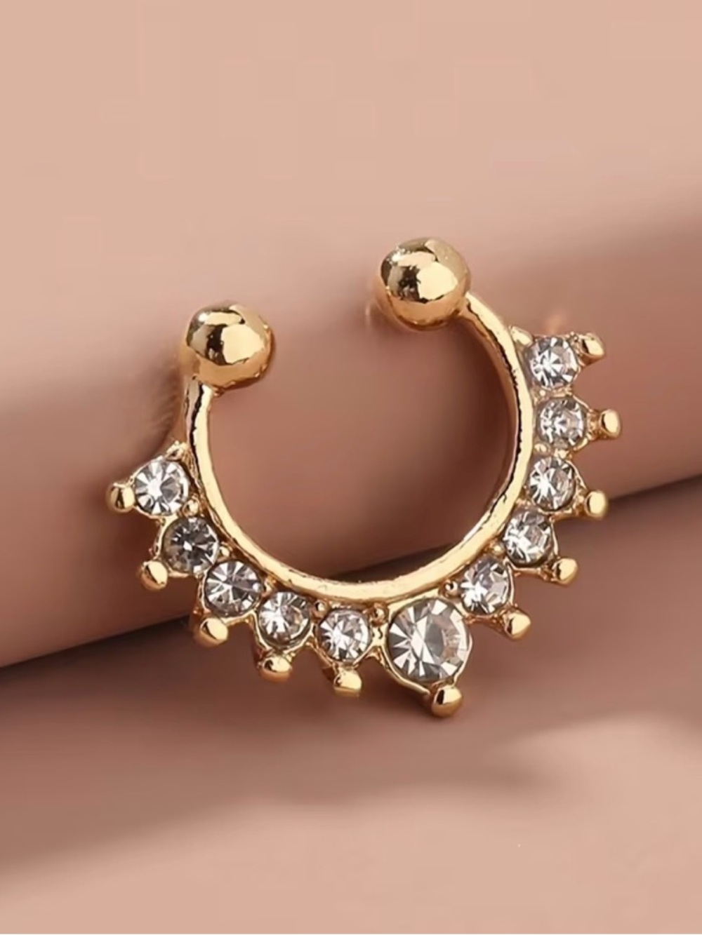 Gold Boho Septum Nose Ring
